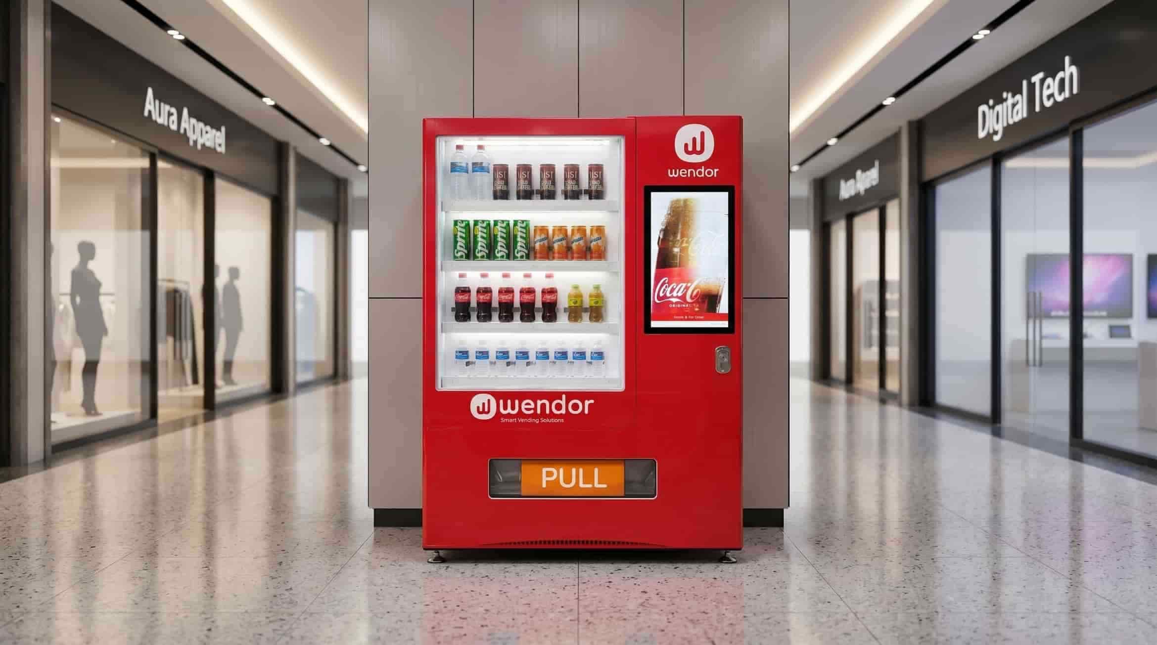 Retail storefront with vending integration